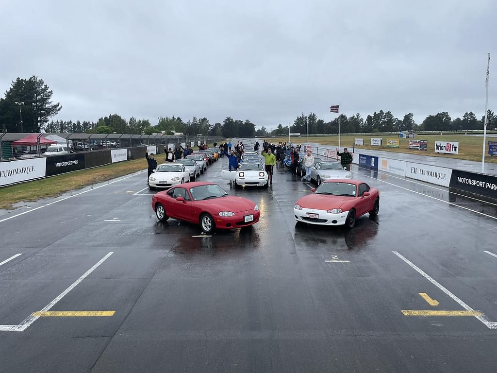 Full grid off MX5s in attendance at the MX5 club fest 2024